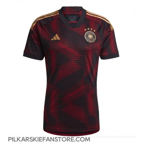 Tanie Strój piłkarski Niemcy Koszulka Wyjazdowej MŚ 2022 Krótkie Rękawy